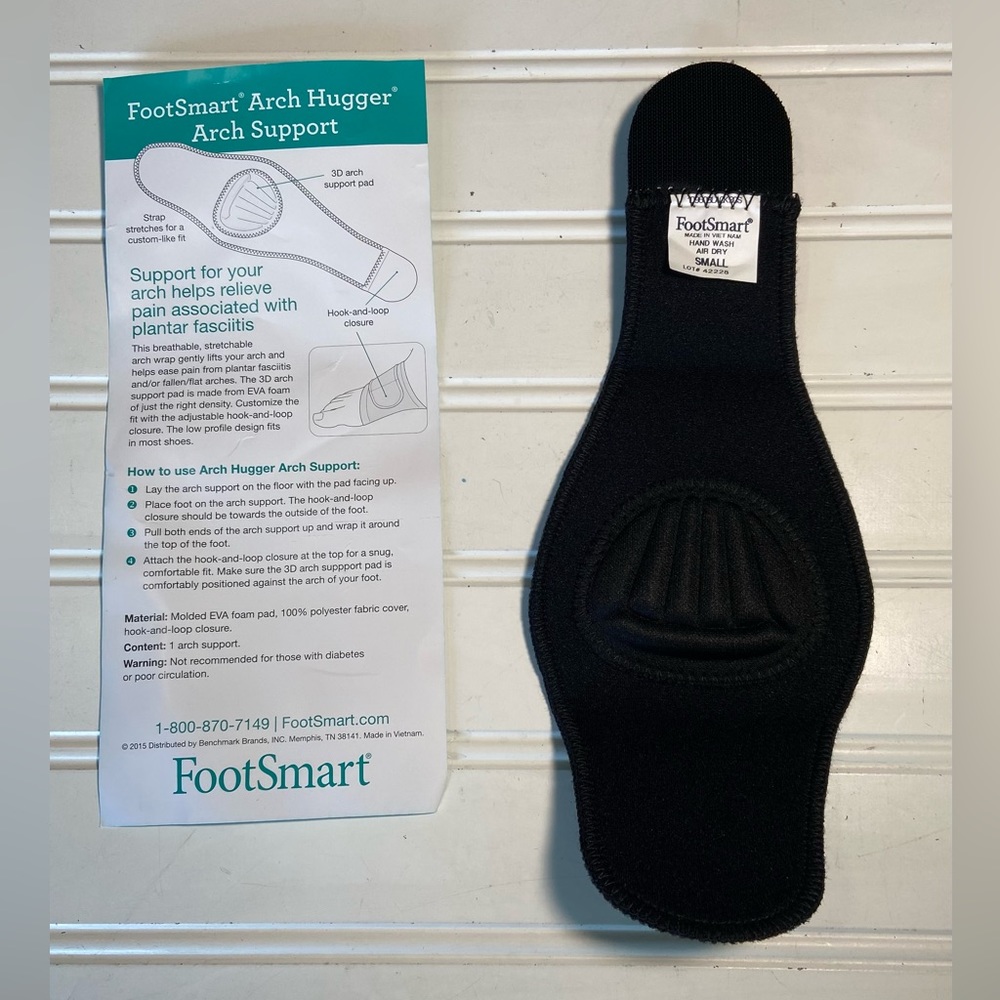 FootSmart Arch Support Ladies Sz S pkg has 1 with Instructions Length is 10" New